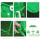 image 8 of Outsunny Foldable Patio Kids Metal Picnic Table w/ Frog Umbrella Green 4-piece