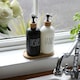 image 5 of Harbour Housewares Glass Dish Soap Dispenser - 500ml - Black