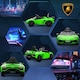 image 9 of HOMCOM Electric Car for Kids Lamborghini Aventador Licensed with Remote Control, 12V Powered Kids' Electric Ride-on with Butterfly Doors, Auxiliary wheels, Music, Horn, Suspension - Green
