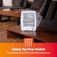 image 7 of GEEPAS Quartz Halogen Heater | 2 Heat Settings 400W/800W, White