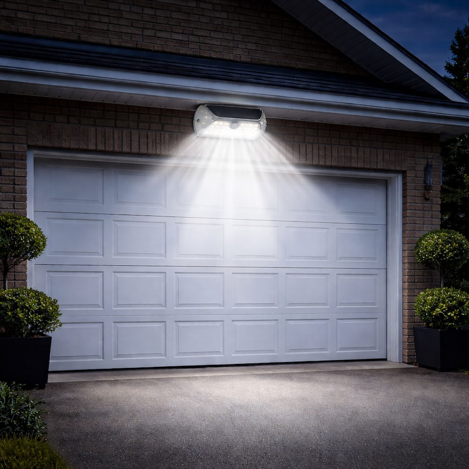 image 1 of Gardenwize Solar LED Motion Sensor Security Wall Light