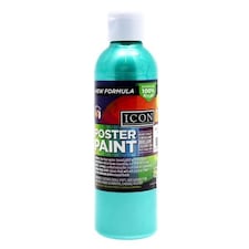 300ml Green Pearlescent Poster Paint by Icon Art