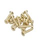 image 6 of 4" (100mm) Brass Plated Steel Door Cabinet Closet Gate Hinges Butt Hinge 4pk Gold