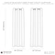 image 9 of Beige Eyelet Total Blackout Thermal Curtains - 46 x 63 Inch Drop - 2 Panel | Cream | One Size