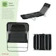 image 3 of Oypla Folding Reclining Sun Lounger Beach Garden Camping Bed Chair Black
