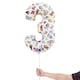 image 2 of Bluey Number 3 Giant Foil Helium Balloon 66cm / 26 in