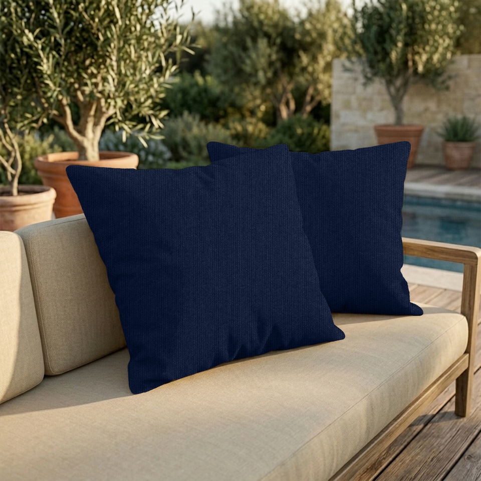 image 1 of Covers&All Sunbrella Throw Pillows Pack Of 4, Square 12 x 12, Spectrum Indigo