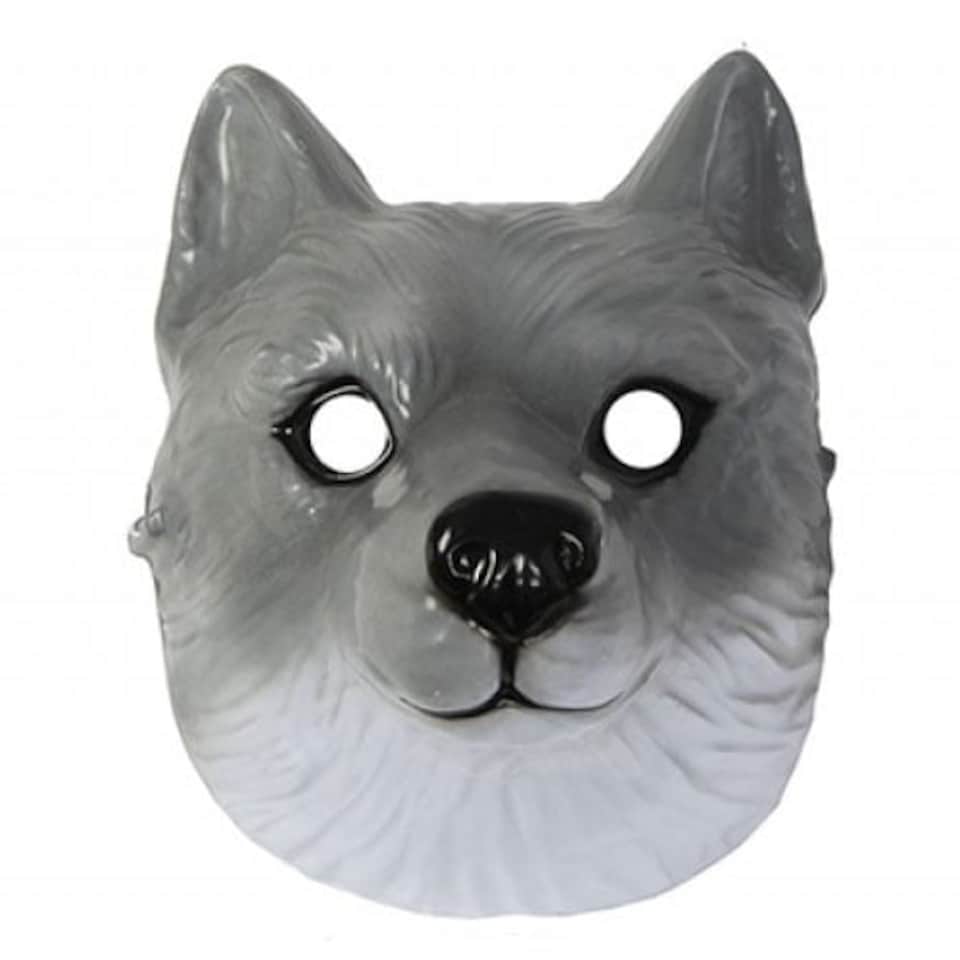Wolf Plastic Face Mask 22cm