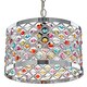 image 2 of Modern Sparkly Ceiling Pendant Light Shade with Multi-Coloured Beads | Multi