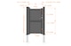 image 2 of Pedestrian Gate 1200x1800mm Grey - Diagonal Solid Infill and Flat Top | Grey | 1