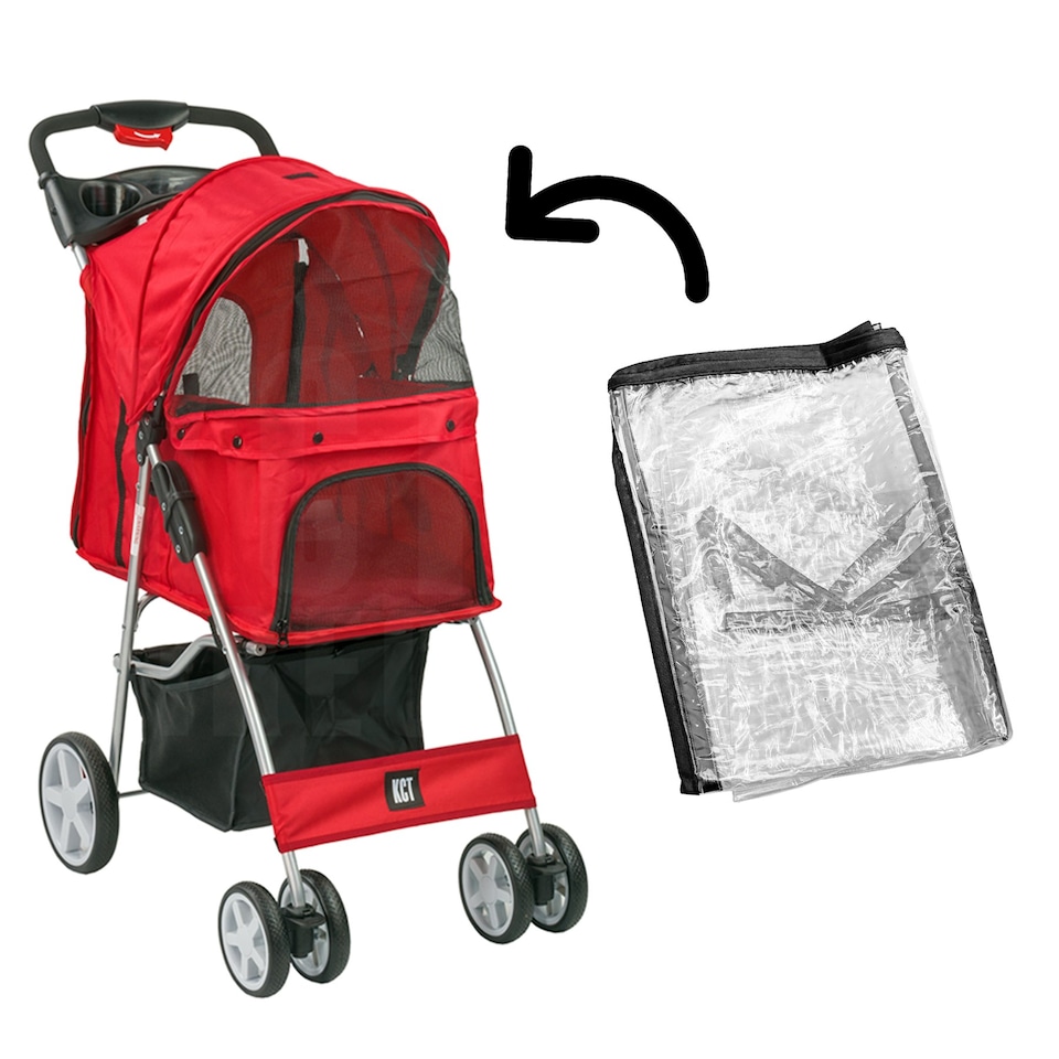 image 1 of KCT Rain Cover for Pet Sroller Clear