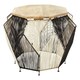 image 1 of Interiors By Premier Octagonal Design Black And Silver Coffee Table, Stylish Display Table For Livingroom, Unique Decorative Table Multi
