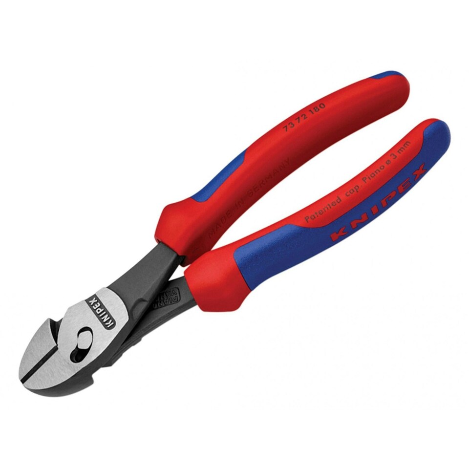Knipex Twinforce Diagonal Cutters Multi-component Grip 180mm - Multi Colour - One Size