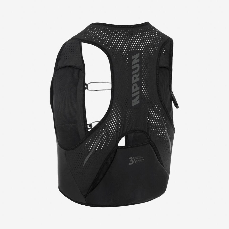 image 1 of Decathlon Unisex running competition hydration gilet - Kiprun race 900 3L - black