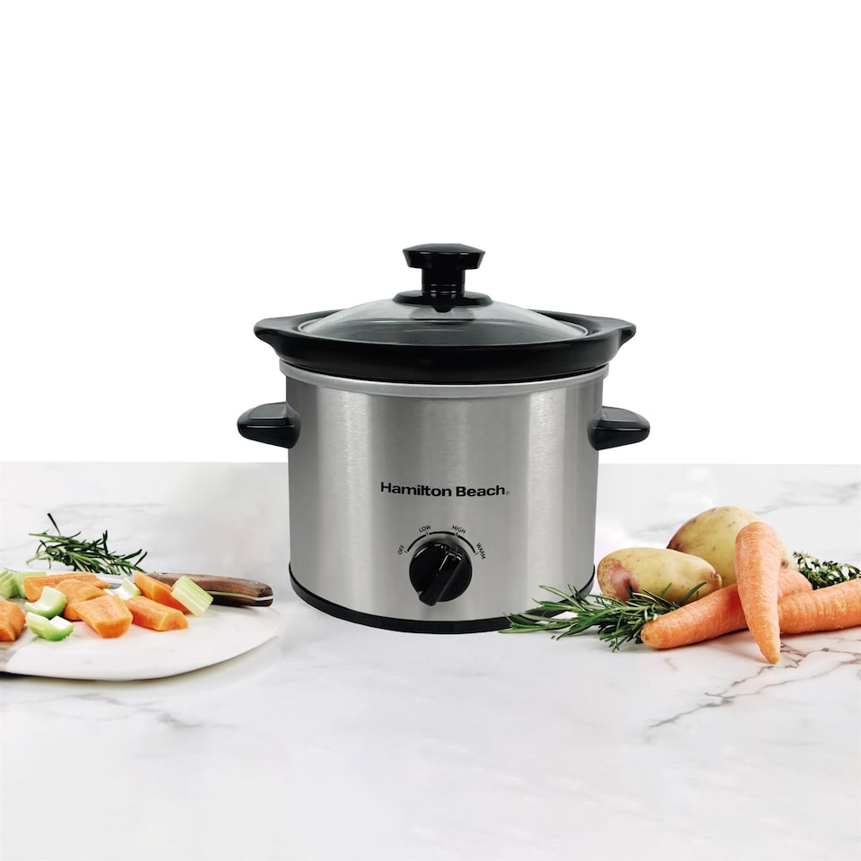 image 1 of Hamilton Beach 'The Mighty Mini' 1.8L Silver Slow Cooker