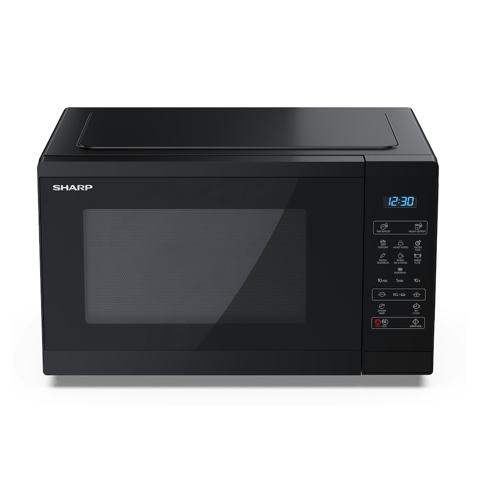 image 1 of Sharp 25L 900W Digital Microwave - Black