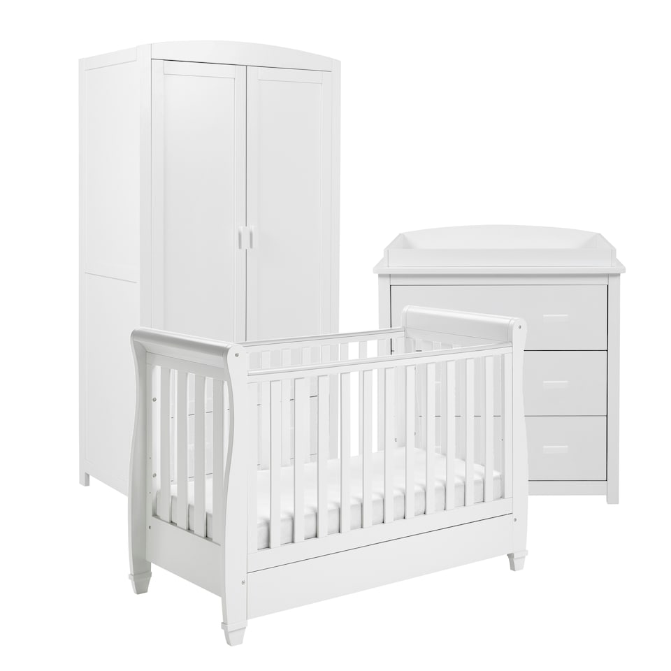 image 1 of Babymore Eva 3 Piece Room Set - White