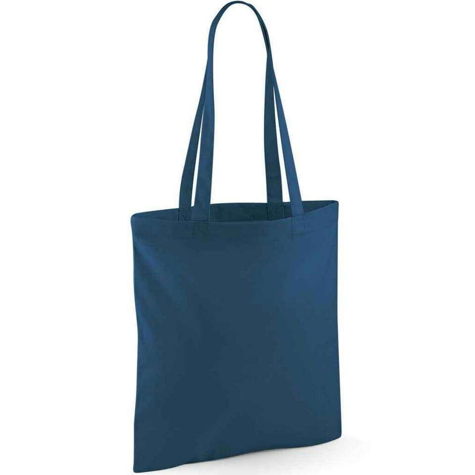 Westford Mill Long Handle Tote Bag - Petrol - One Size Blue