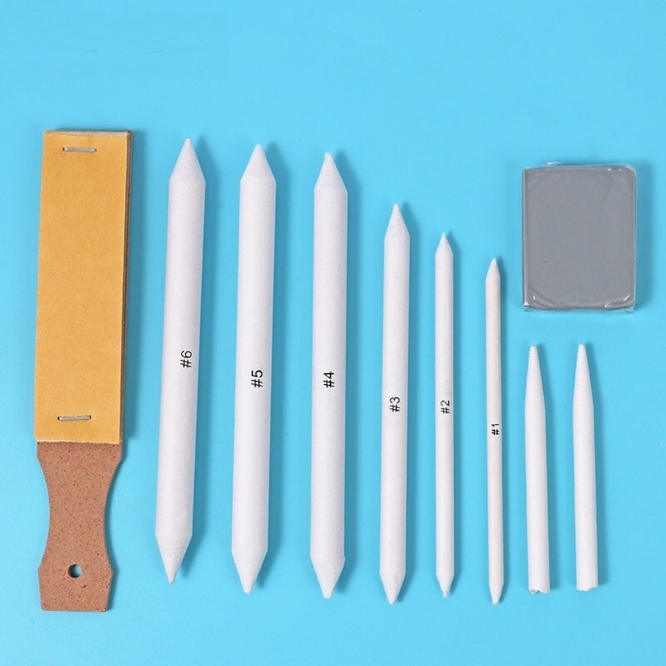 image 1 of Pack of 10 Drawing Blending Tool Set