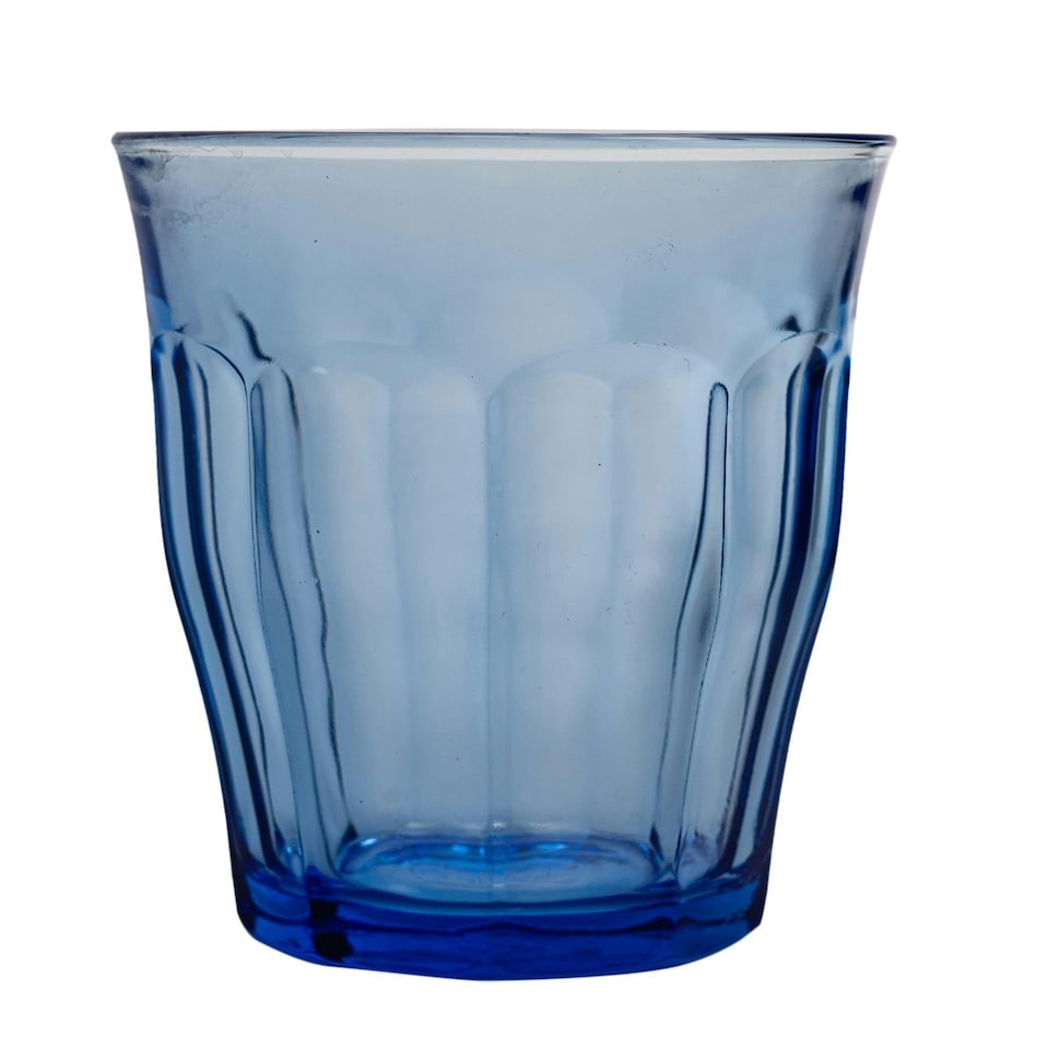 image 1 of Duralex Picardie Drinking Glasses - 310ml Tumblers for Water, Juice - Blue - Pack of 6 Blue