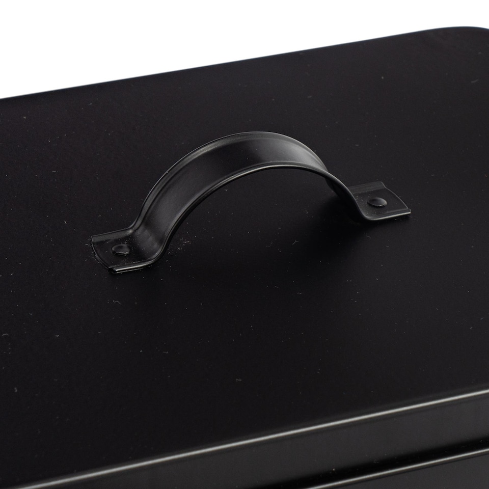 image 1 of Harbour Housewares Vintage Metal First Aid Box - 29cm - Black | Black | Black | 1