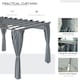 image 4 of Outsunny 3.6 x 3(m) Outdoor Retractable Pergola Gazebo Sun Shade Canopy Curtains