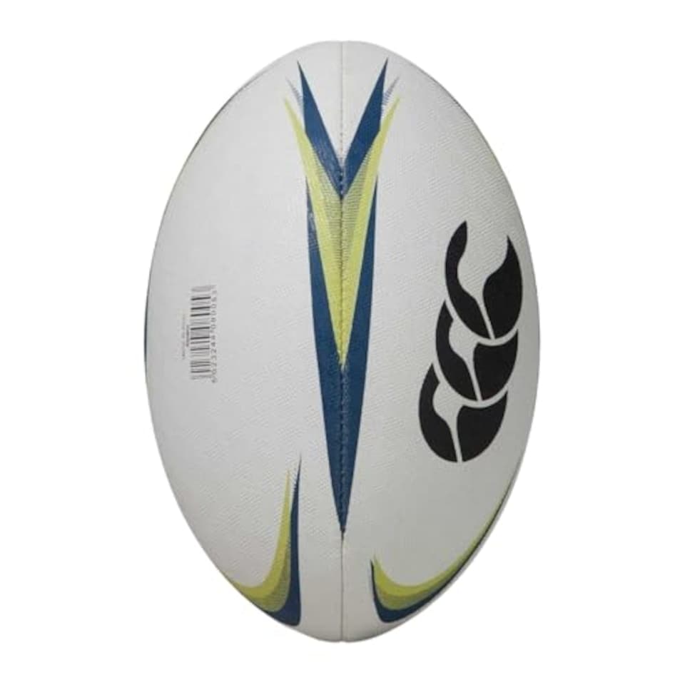 image 1 of Canterbury Mentre Rugby Ball (5) (White/Lime)