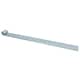 image 1 of HD Strap Tailgate Straight Hinge for 12.5mm Pins 460mm Long Zinc Plated 1pc | Silver