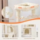 image 4 of Yaheetech 92 cm Cat Tower with Double Condos Beige