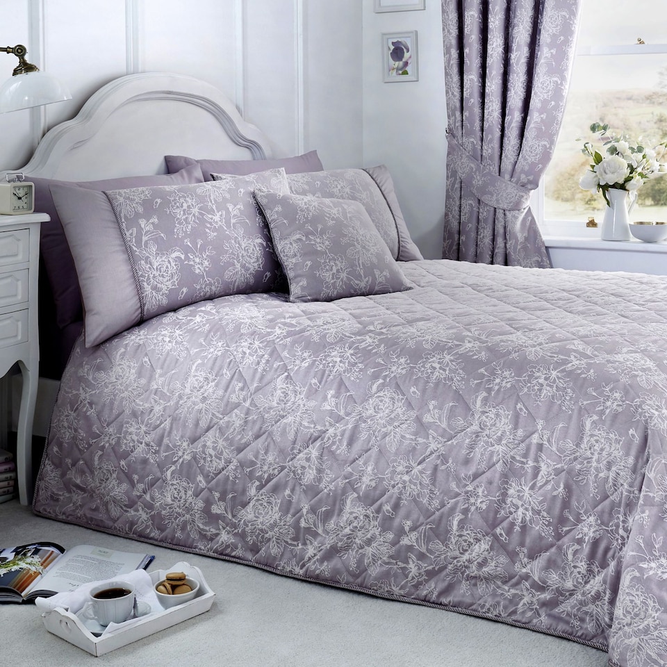 image 1 of D & D Jasmine Bedspread Lavender