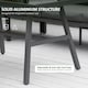 image 5 of Outsunny 8-Seater Aluminium Garden Dining Sofa Furniture Set with Cushions