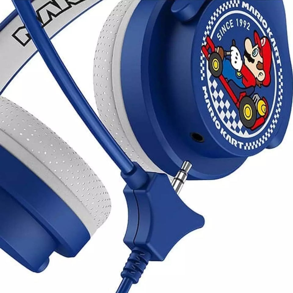 image 1 of Mario Kart Kid's Wireless Headphones with Microphone | Blue
