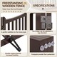 image 5 of Yaheetech 4-Panel Pet Puppy Fence with Two Support Feet, 50 × 90.5 cm N/A | Espresso