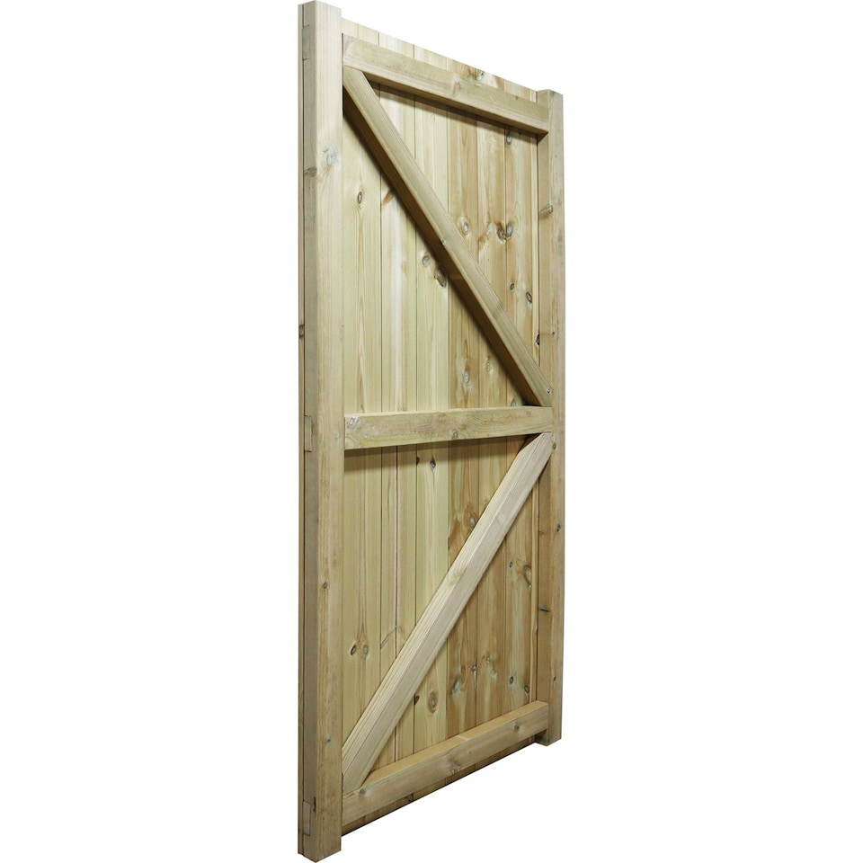 image 1 of Heavy Duty Garden Gate 6ft x 3ft T&G H-Frame Flat Top Treated Timber Door