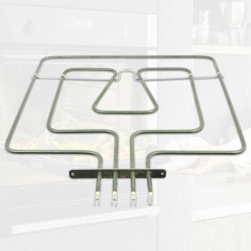 image 1 of SPARES2GO Dual Heating Element for Bosch for Neff for Siemens Top Grill Oven Cooker (2700W, 220V / 240V)