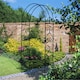 image 1 of York Scroll Small Rose Arch - Solid Steel - L305 x W1067 x H2134 mm - Powder Coated Black | Black | 1