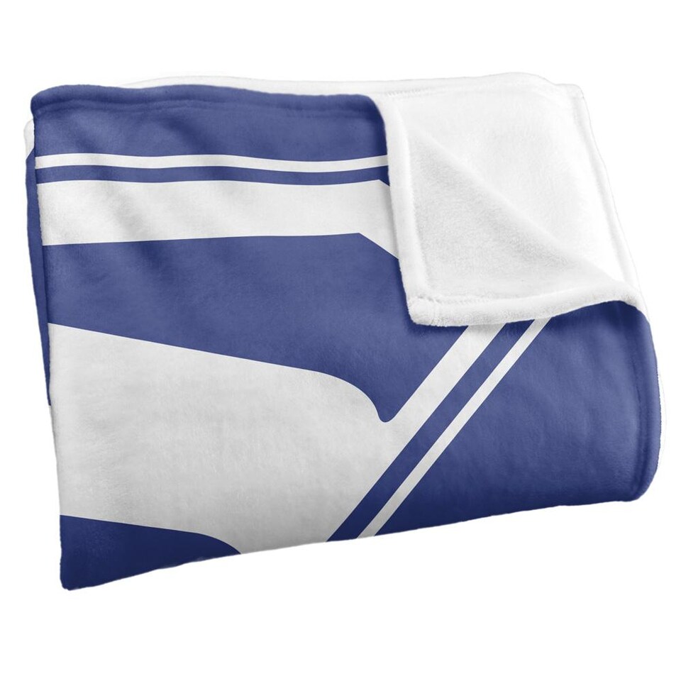 image 1 of Superman Silky Logo Supersoft Blanket | Blue | Blue/White | One Size | 1