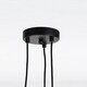 image 5 of First Choice Lighting Matt Black With Brushed Copper Detail 3 Light Pendant Black | Copper