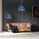 image 6 of Traditional Victorian Empire 40cm Lamp Shade in Navy Midnight Blue with Tassels | Blue | Midnight Blue | 1