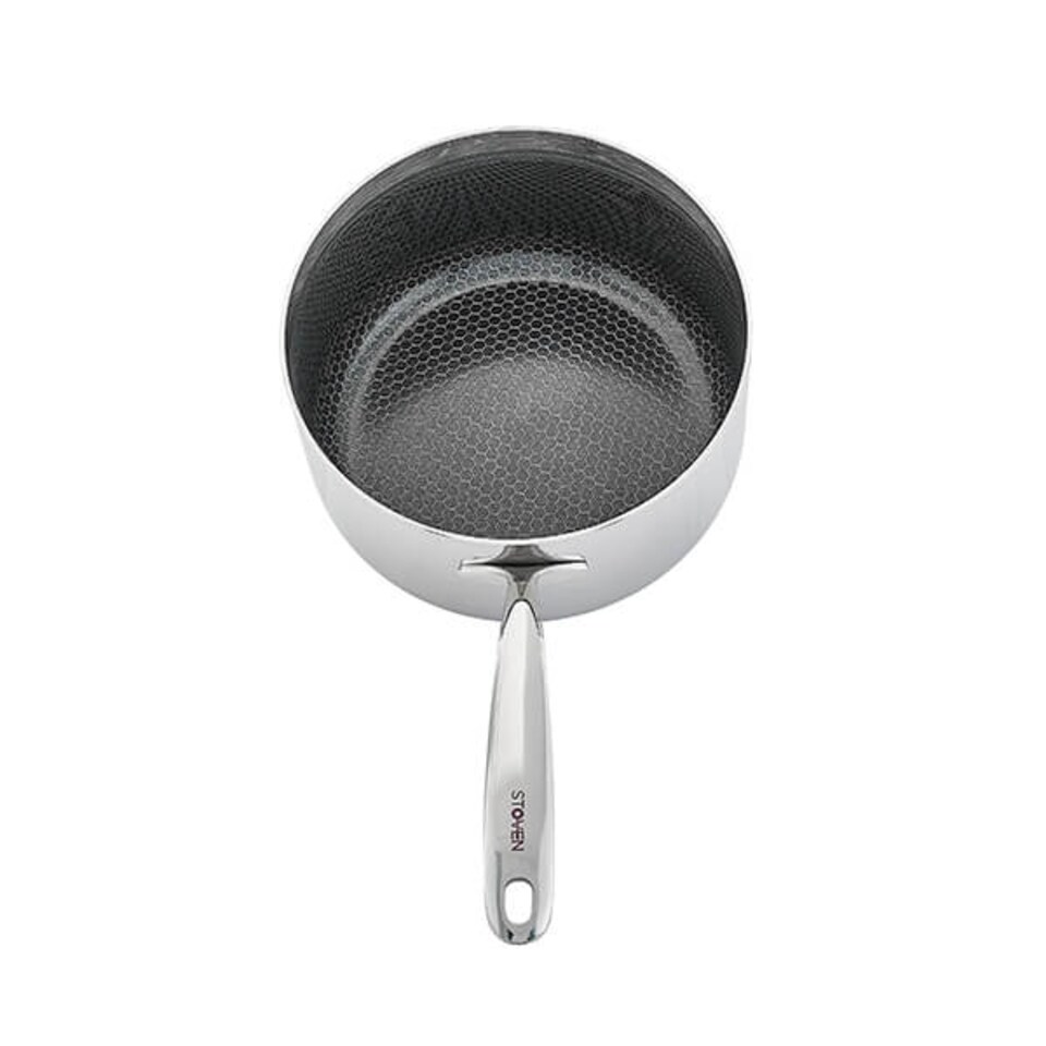 image 1 of Stoven Hextra 16cm Non-Stick Saucepan with Lid