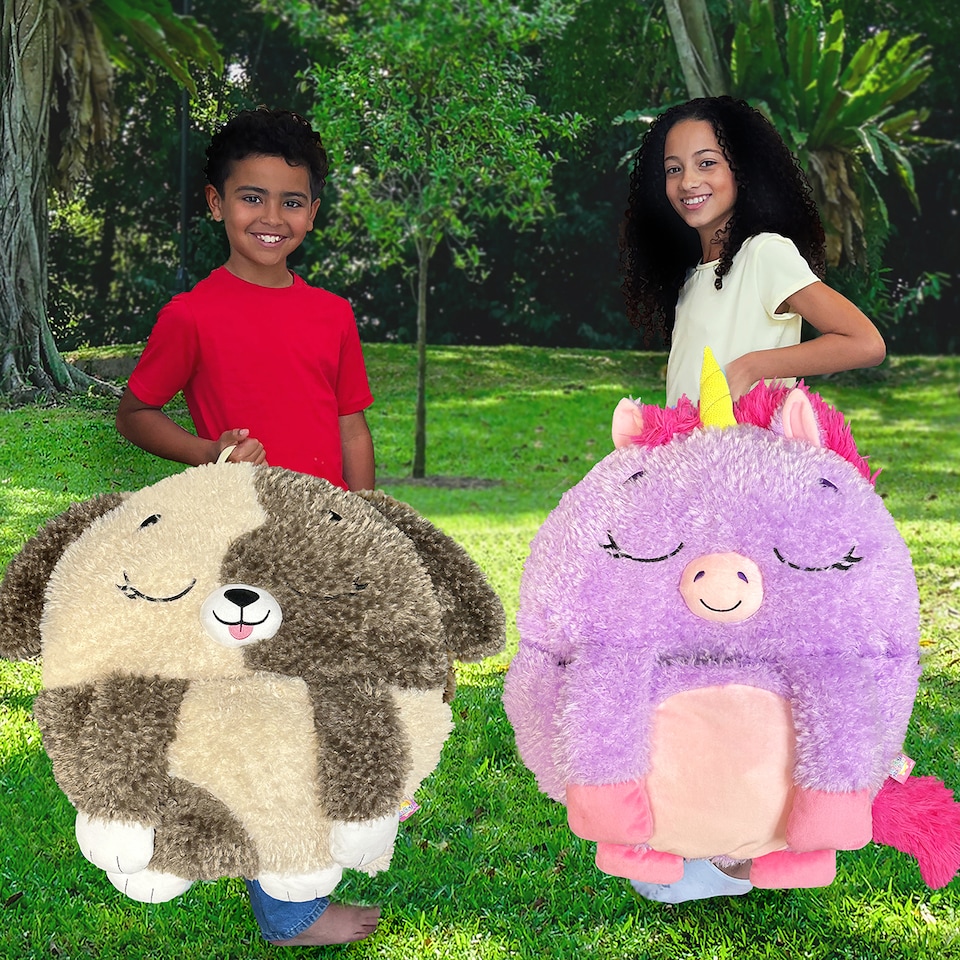 image 1 of Happy Nappers Purple Unicorn Medium