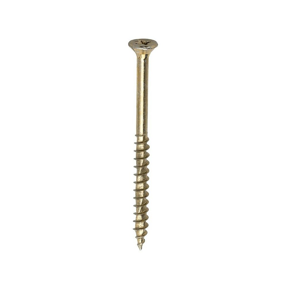 image 1 of Timco - Velocity Premium Multi-Use Screws - PZ - Double Countersunk - Yellow  (Size 5.0 x 70 - 375 Pieces)