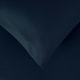 image 4 of OHS Soft Plain Microfibre Duvet Cover and Pillowcase Set, Single - Navy Blue