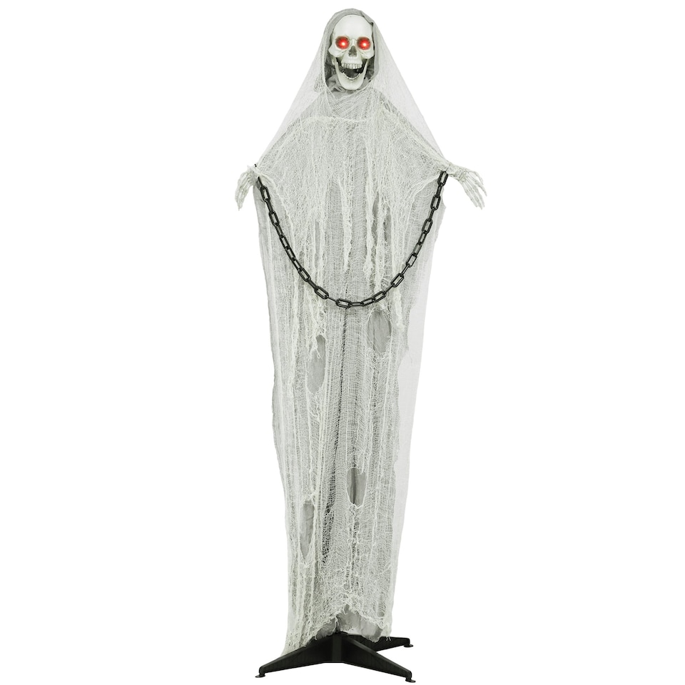 image 1 of Outsunny 183 cm Life Size Scary Halloween Decorations, Battery Operated