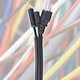 image 3 of SPARES2GO Cable Conduit Flexible Tube Tidy Sleeve Pipe (15m Length x 32mm Diameter)