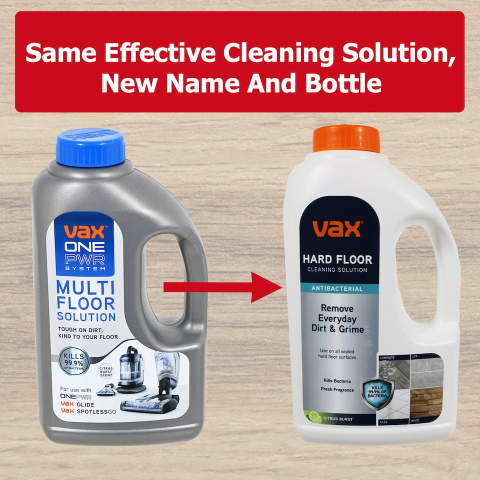 image 1 of Vax Multi Floor Solution ONEPWR Glide Spotwash Spotless Go Hard Floor Carpet 1L