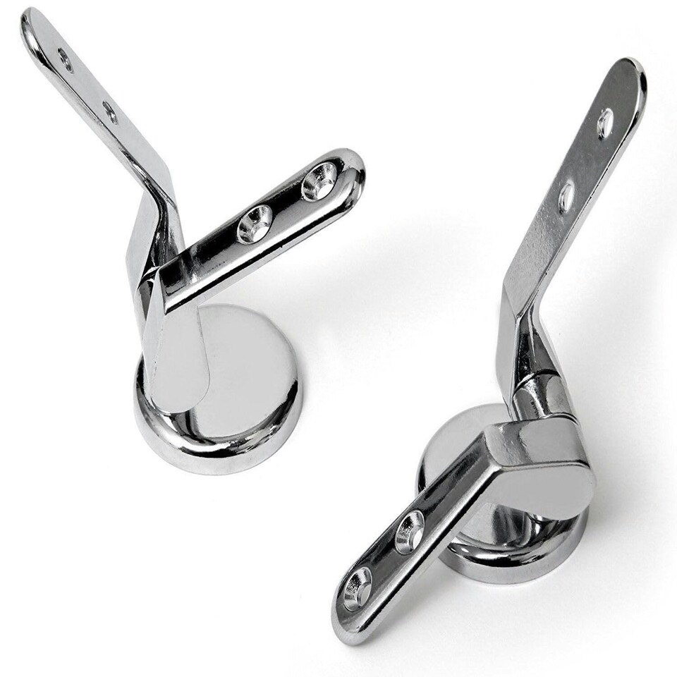 image 1 of Marco Paul Stainless Steel Toilet Seat Fittings Silver