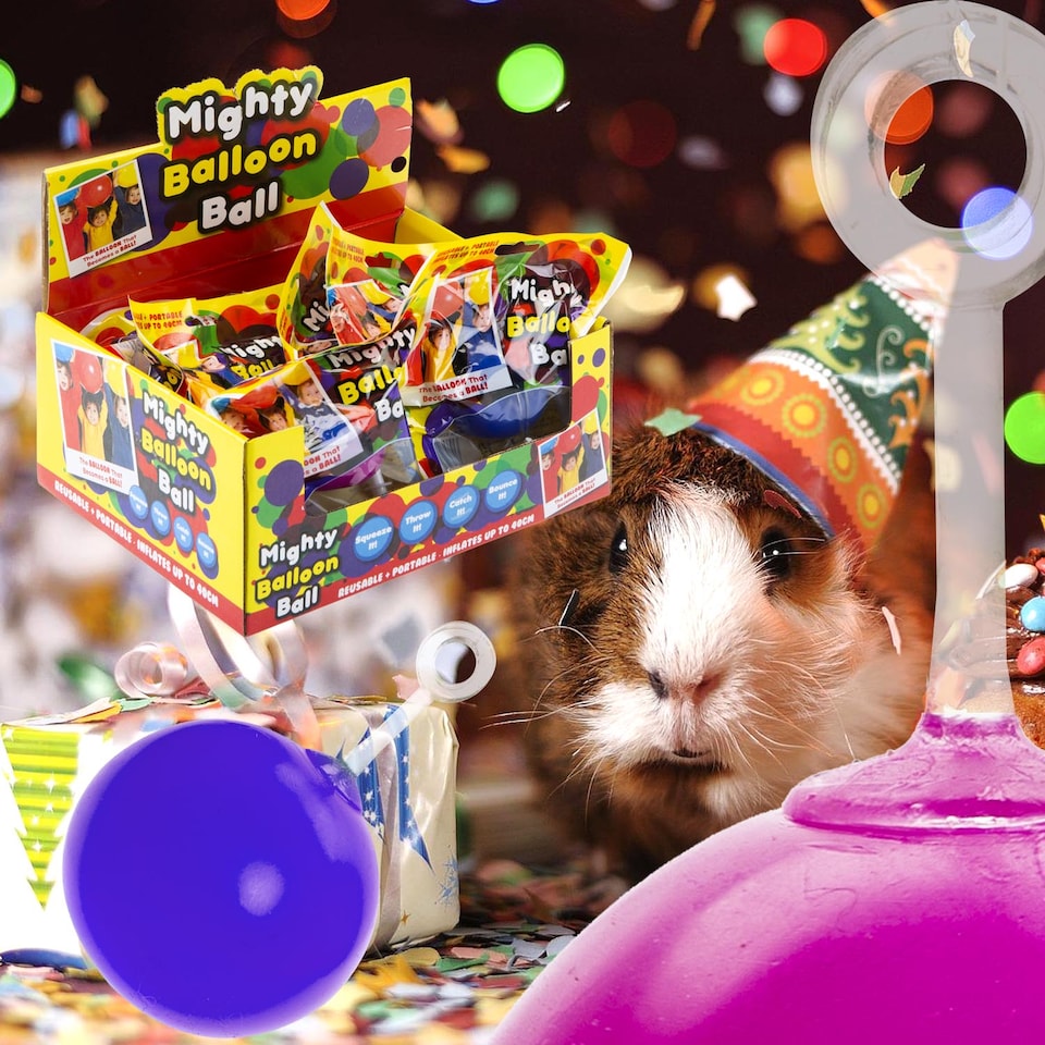 image 1 of PMS Inflatable Mighty Balloon Balls Assorted Colours 12-Pack