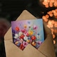 image 3 of Colourful Flower Bouquet Vase Thinking You Sympathy Her Card
