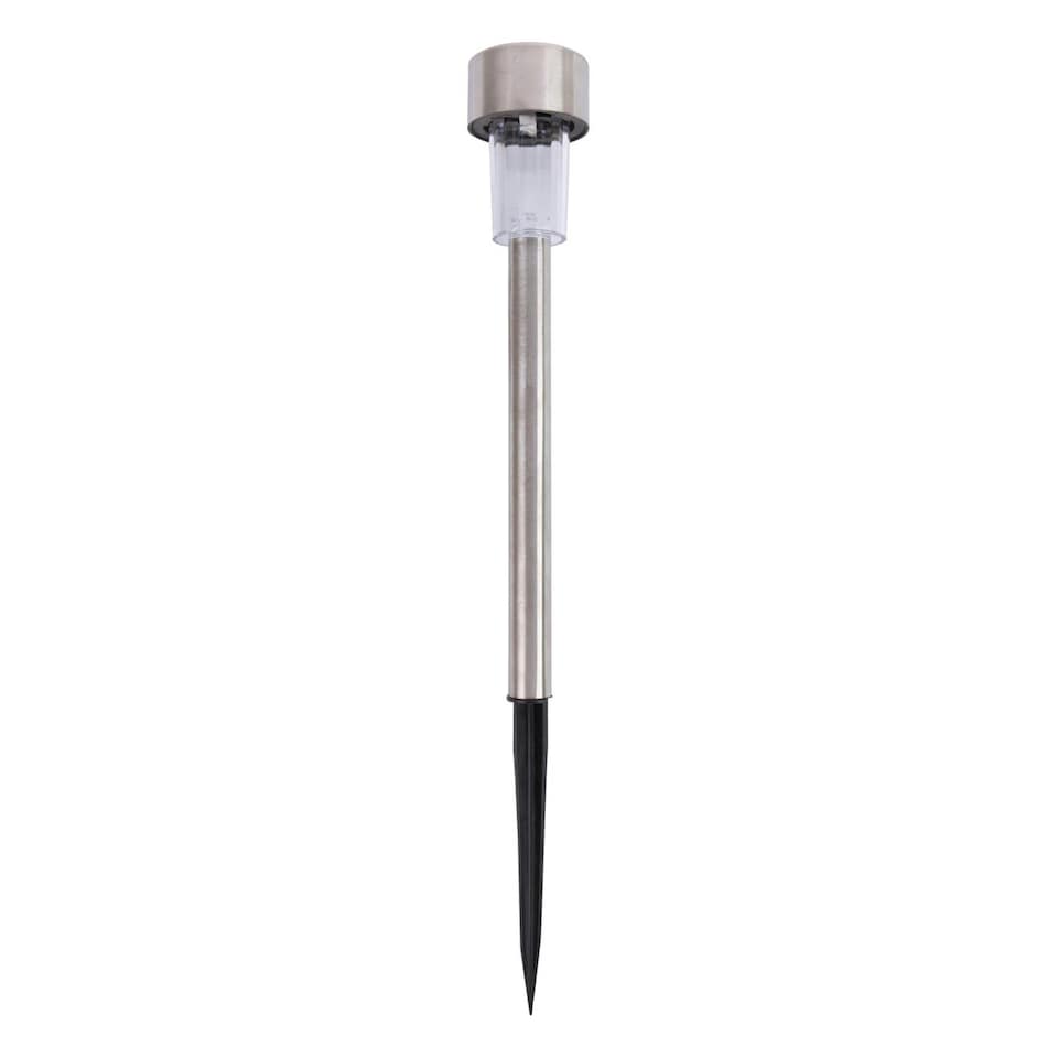 image 1 of Kingavon Stainless Steel Solar Pathway Light - 31.5cm - Silver Grey